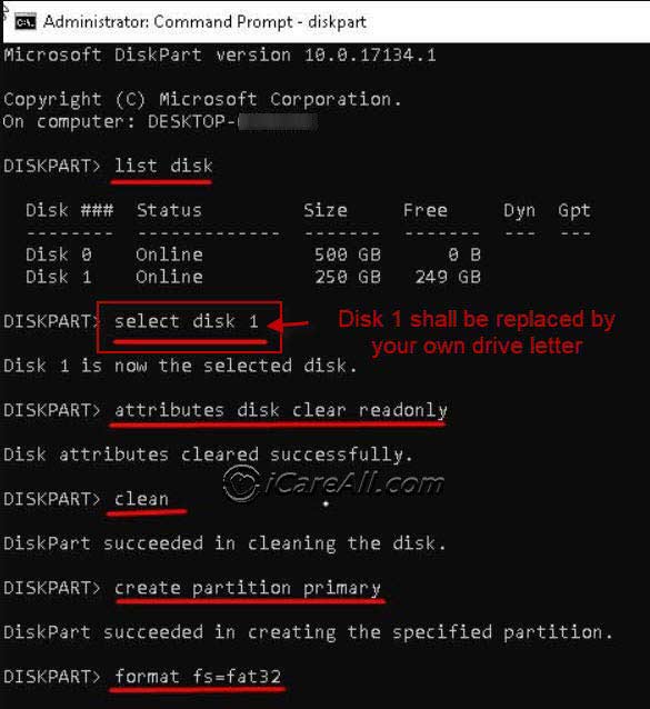 format sd card fat32