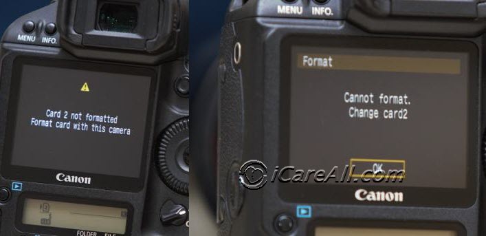 ge x600 camera card error format