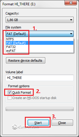 how to format usb drive to exfat android