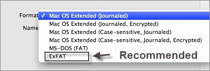 format disk for usb bottable mac