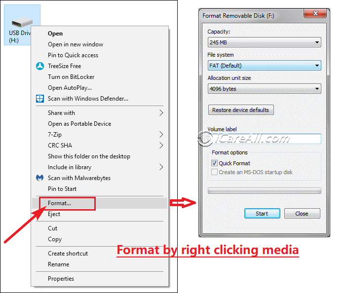 sdhc format tool