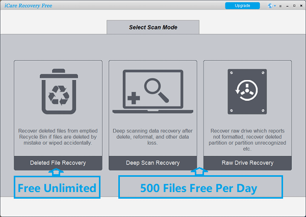 icare data recovery standard