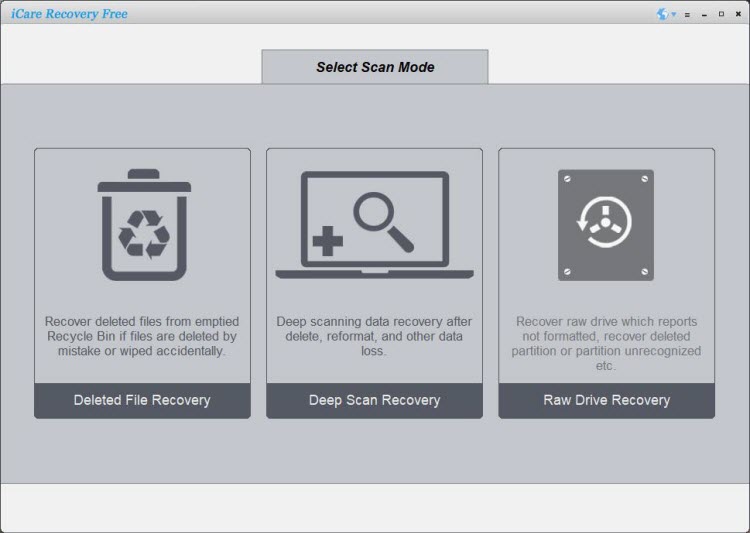 Recover data from raw file system devices with iCare Data Recovery Pro