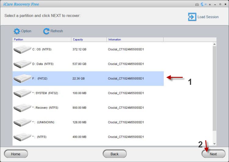 Raw file system recovery without data loss