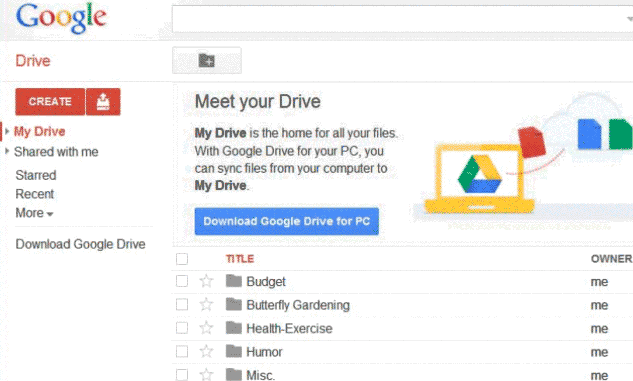 my drive on google drive