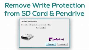 Related tips f to remove write protection
