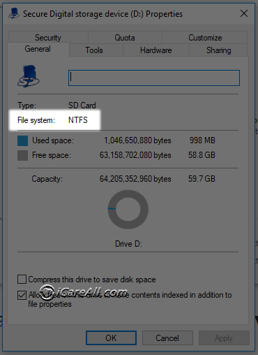 right click sd card in computer