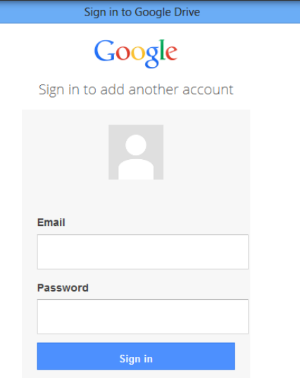 sign into google drive