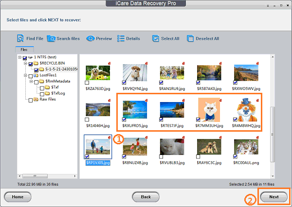 retrieve images from sd card with icare