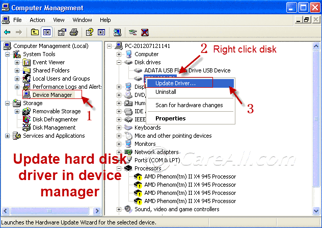 how to reformat hard drive parameter is not correct