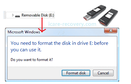 Flash drive wants to be formatted