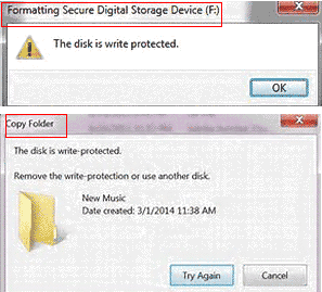 Write Protected SD Card