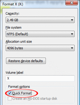 recover files after format flash drive